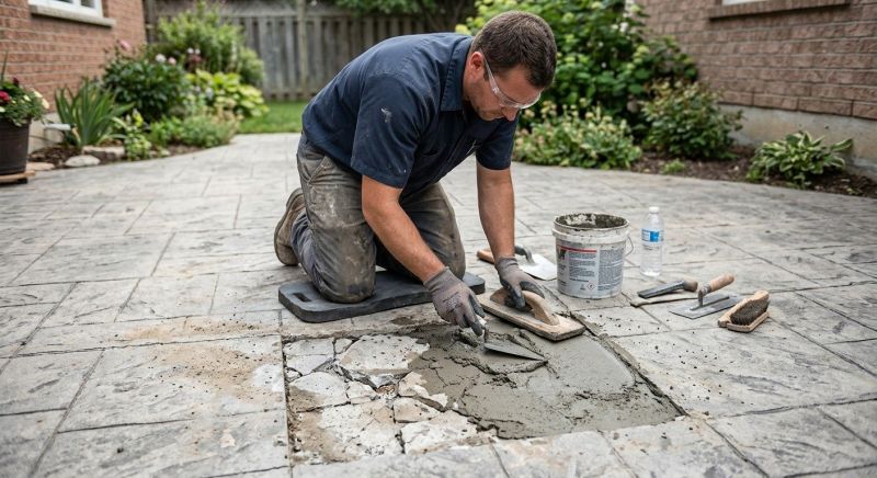 Decorative Concrete Repair in New Braunfels, TX