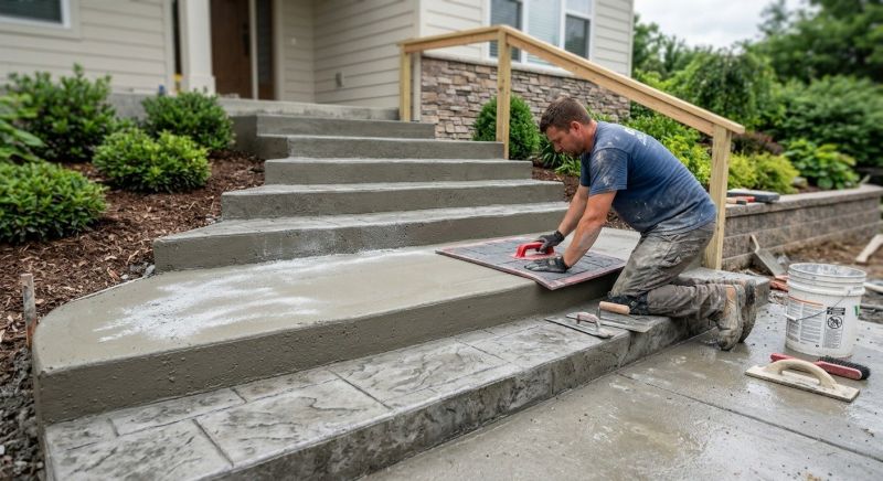 Stamped Concrete Construction in Dallas, TX