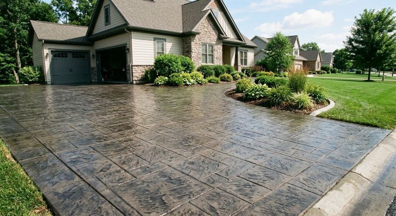 Stamped Overlay Installation in Corpus Christi, TX