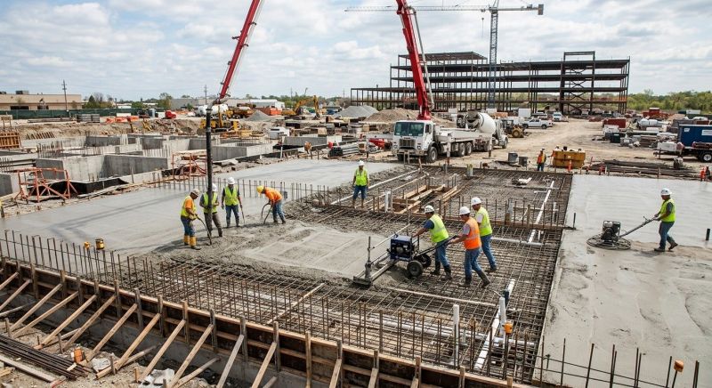 Commercial Slab Construction in Harrisburg, PA