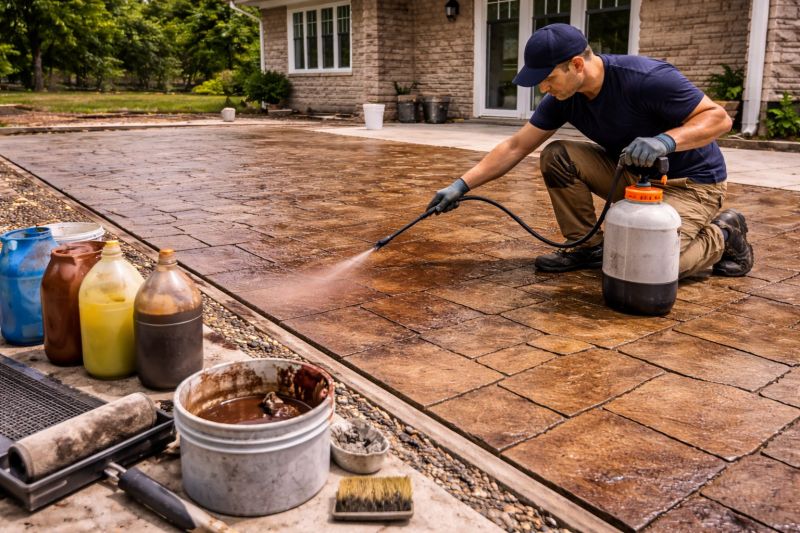 Concrete Floor Staining in Dallas, TX