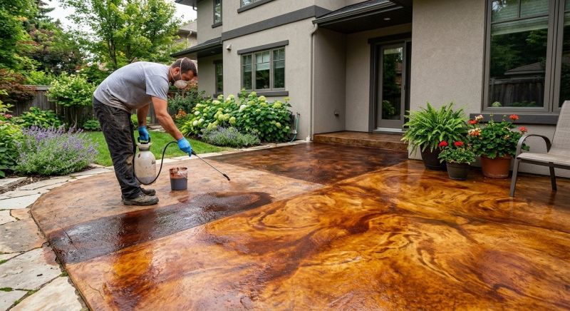 Concrete Floor Staining in Dallas, TX