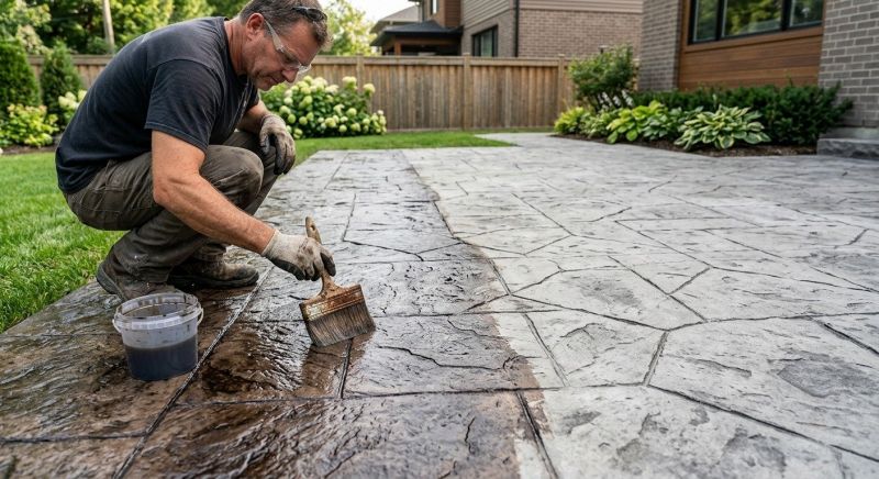 Concrete Staining Service in Frisco, TX