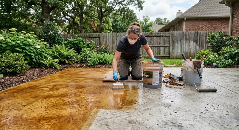 Concrete Staining Service in Frisco, TX