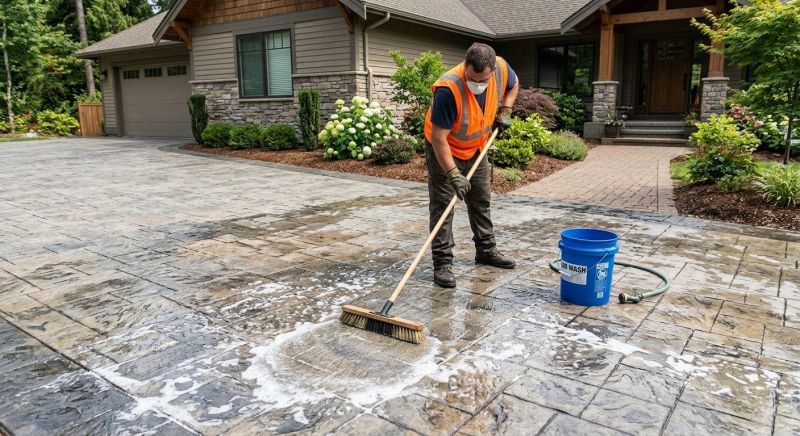 Driveway Acid Washing in Dallas, TX