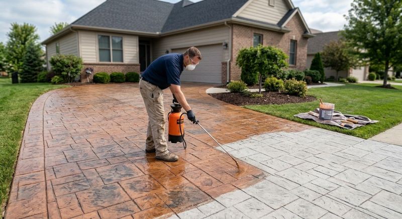 Driveway Staining in Fort Worth, TX