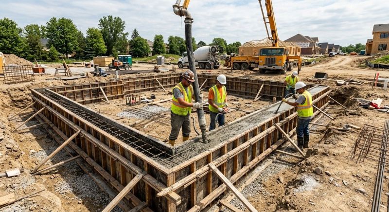 Foundation Wall Pouring in Fort Wayne, IN