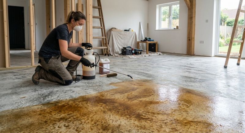 Stained Concrete Installation in Corpus Christi, TX