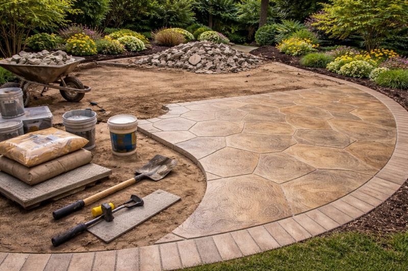 Stamped Concrete Installation in Corpus Christi, TX