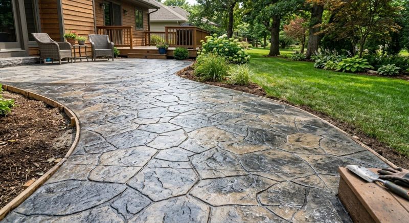 Stamped Concrete Replacement in Frisco, TX