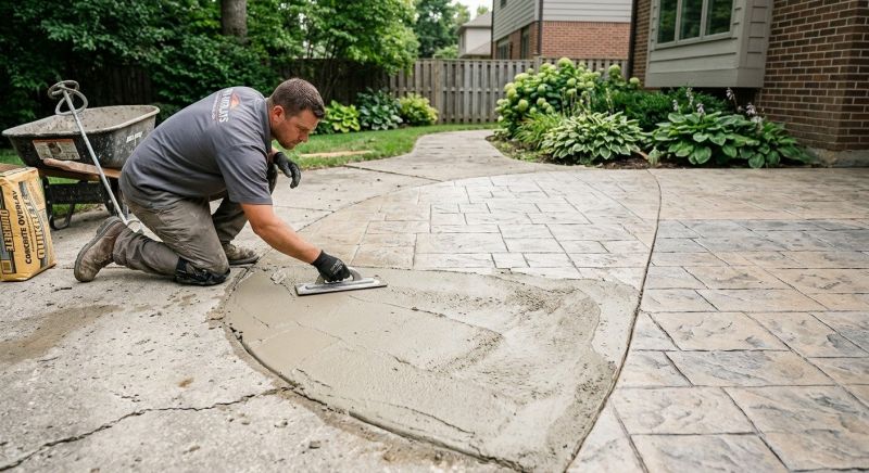 Textured Concrete Installation in Corpus Christi, TX